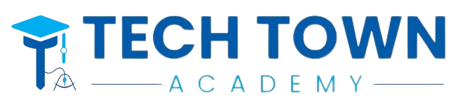 Tech town academy wide logo of the courses academy in bangladesh